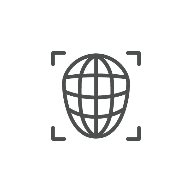人脸识别线性图标图片下载