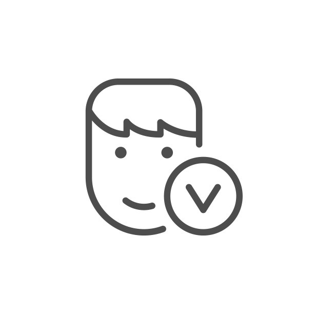 已批准的人员线条轮廓图标图片下载