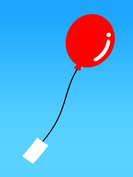 红色的气球图片下载