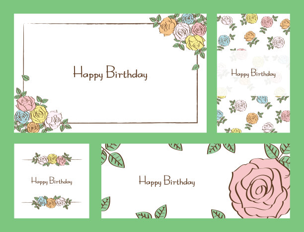 玫瑰线条风格的背景图像图片下载