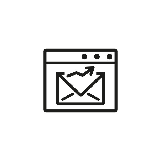 电子邮件营销线性图标图片下载