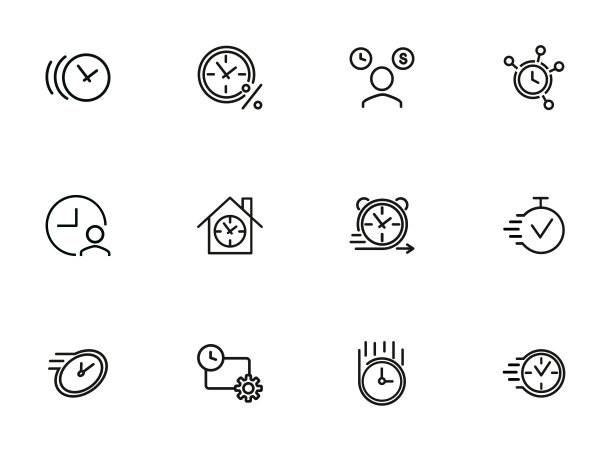 定时线图标集图片下载