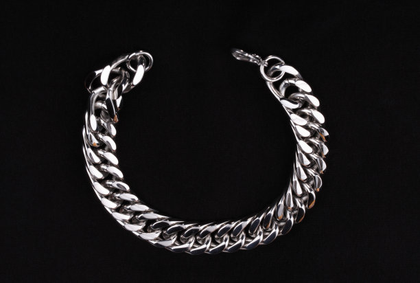 男士不锈钢银手镯图片下载