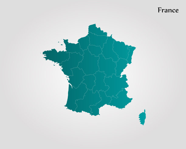法国的地图图片下载