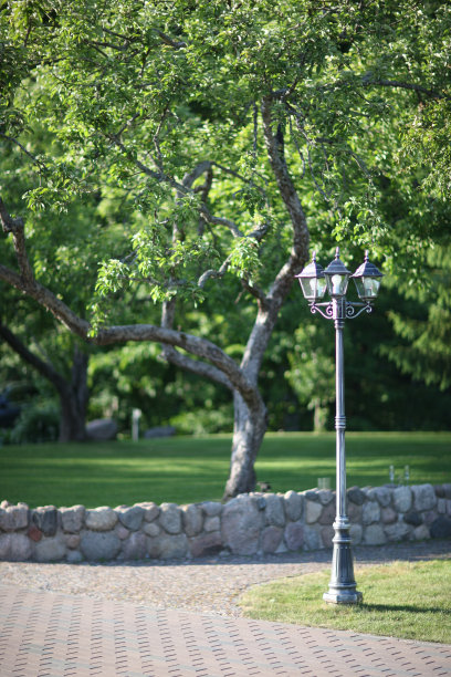 花园里的灯笼图片下载