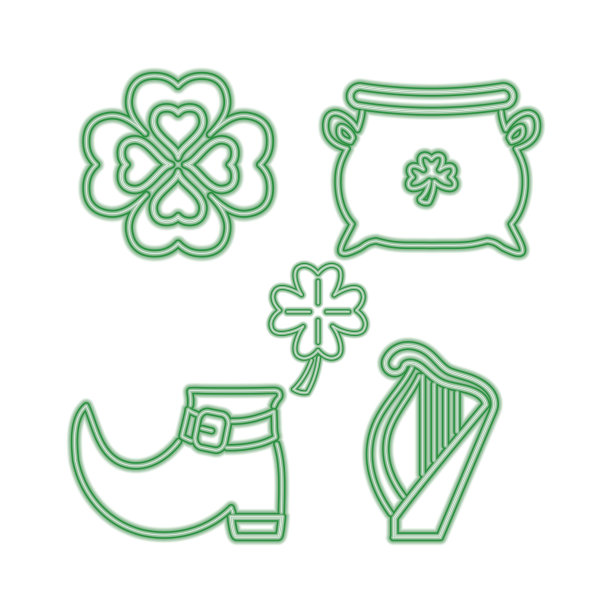 霓虹圣帕特里克节图片下载