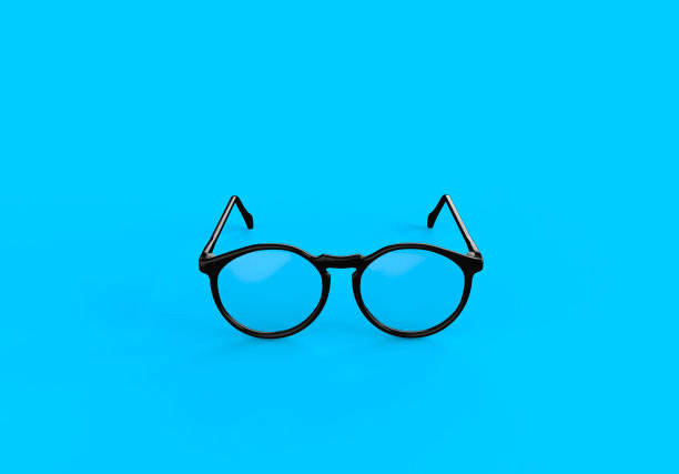 黑色眼镜与阴影的背景图片下载