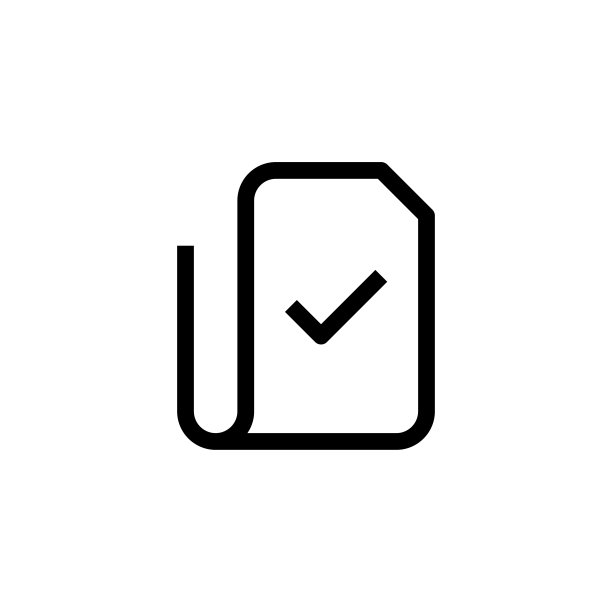 在图标设计上工作。检查论文的象征。简洁简洁的线条艺术专业企业管理概念矢量插画设计。图片下载