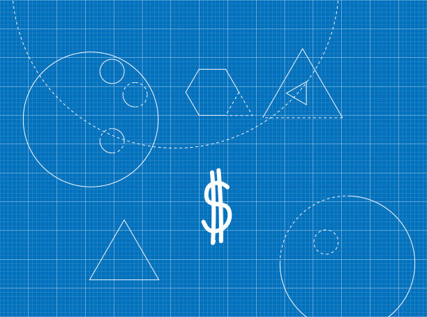 美元蓝图图标图片下载