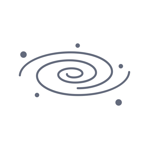 黑洞宇宙矢量图标。白色背景上的线条图标图片下载