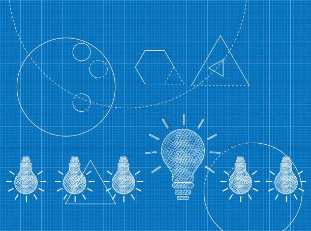 用光创新蓝图概念图片下载