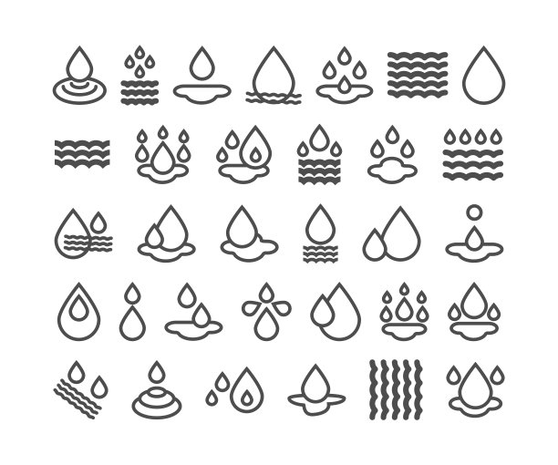 水图标套装图片下载