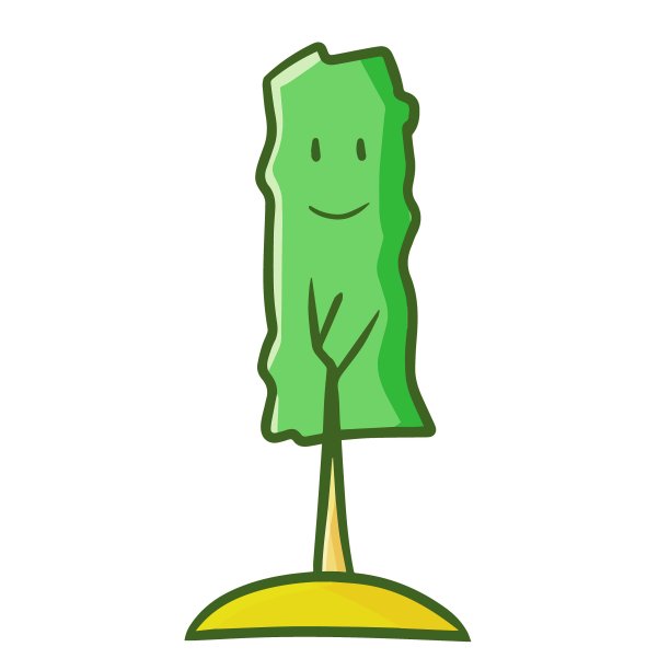 高大的树带着笑脸图片下载