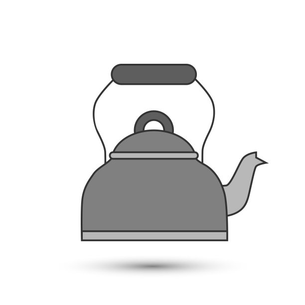 水壶矢量图标。茶壶的象征。用于设计，网站设计，标志，应用程序，UI。图片下载