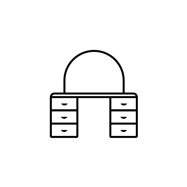 码头，镜子，抽屉图标。可以用于网页，标志，移动应用程序，UI, UX图片下载