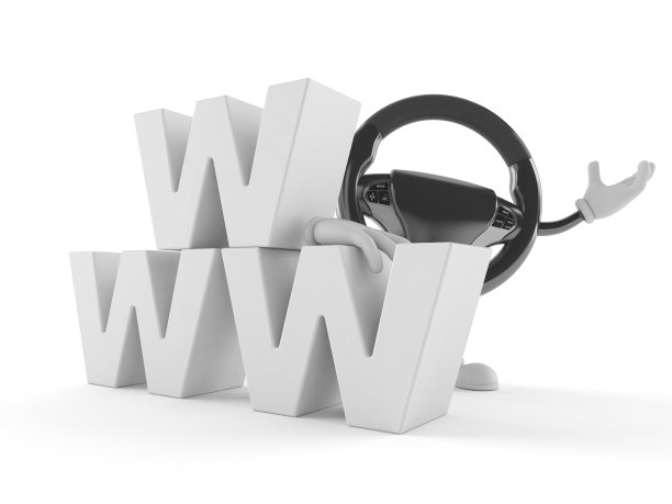 汽车方向盘字符与www文本图片下载