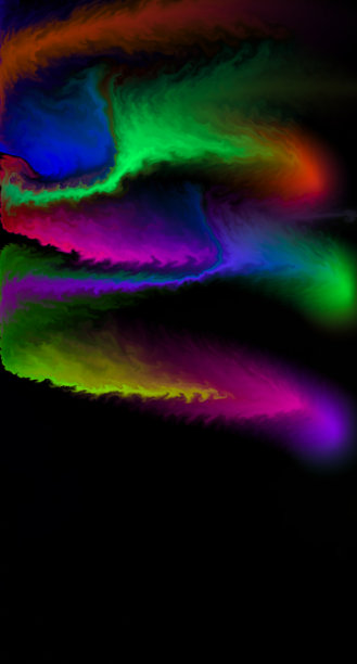 摘要分形背景。抽象绘画在水中。背景的颜色很鲜艳。本空间图片下载