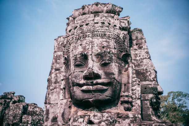 巴戎寺的石面。图片下载