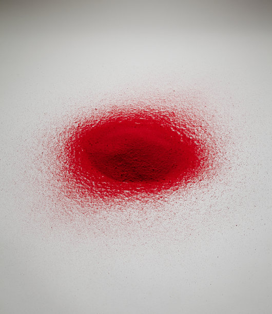 红色的粉末质地。图片下载