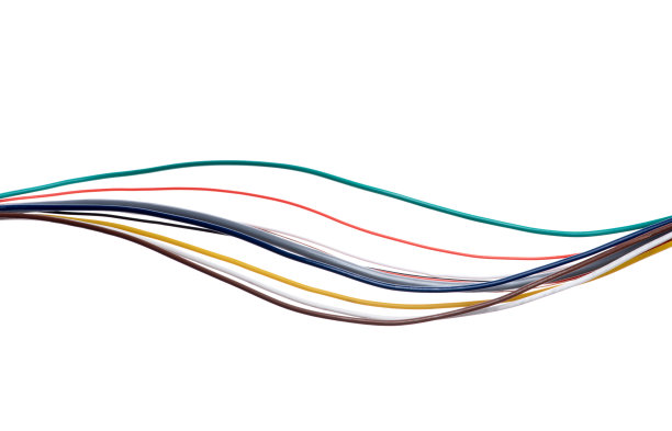 白色背景上的电缆图片下载