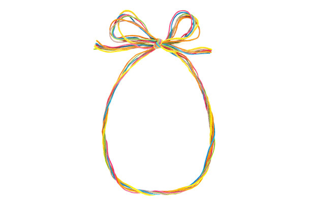 彩色框架与弓作为礼品袋，线孤立在白色背景。图片下载