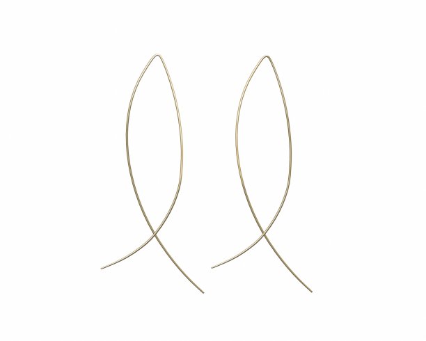 鱼形金耳环图片下载