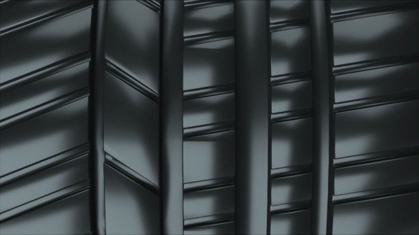 现代和闪亮的汽车车轮轮胎表面，3d渲染电脑生成的背景图片下载