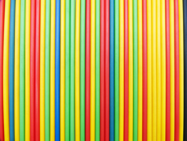 由一组塑料棒制成的多色纹理图片下载