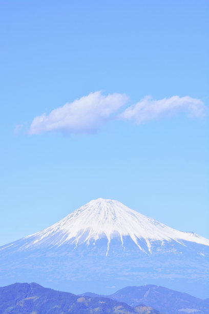有雪的富士山图片下载