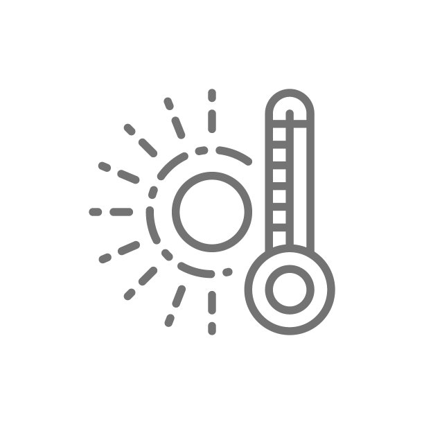 高温温度计线性图标图片下载