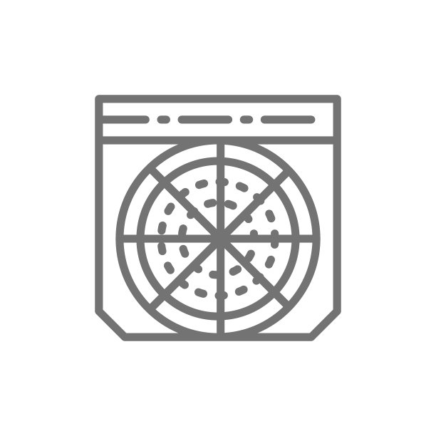 盒装披萨，快餐外卖系列图标。图片下载