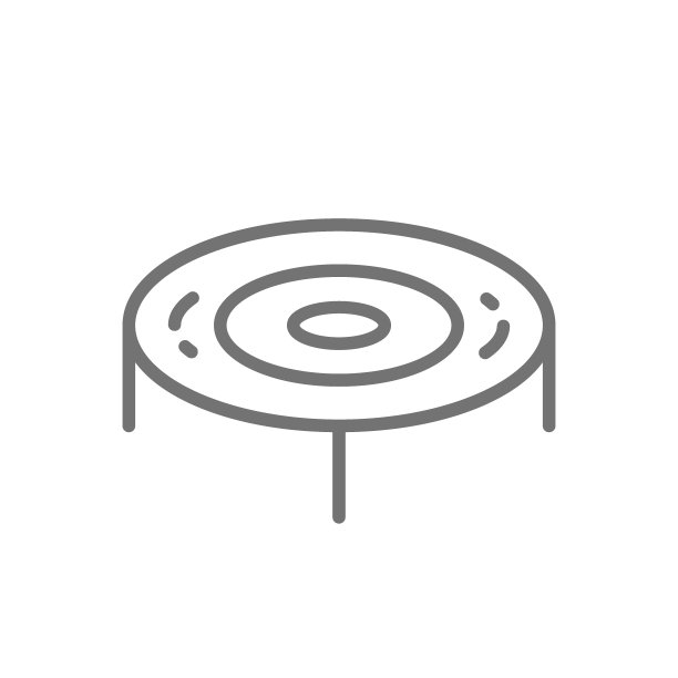 蹦床，操场线图标。图片下载