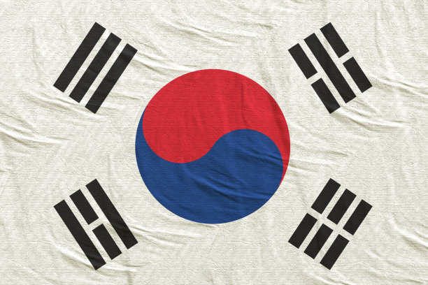 韩国国旗的3d渲染图片下载