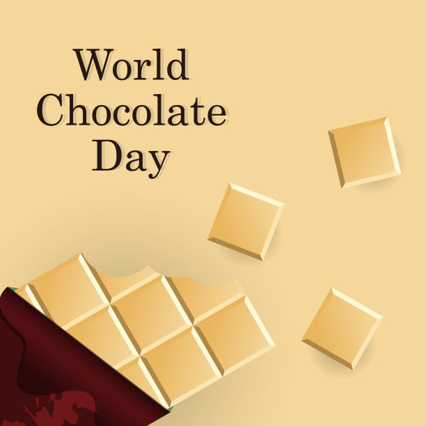 世界巧克力日矢量概念。巧克力的背景图片下载
