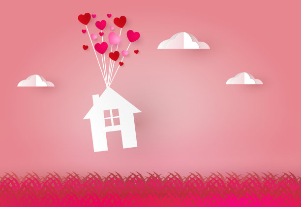 心形飞屋图片下载