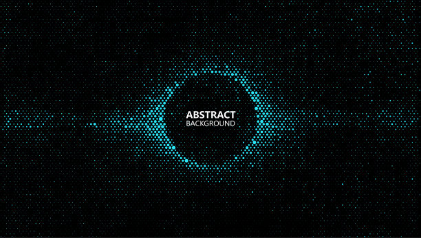 抽象的半色调背景由不同的点组成。图片下载