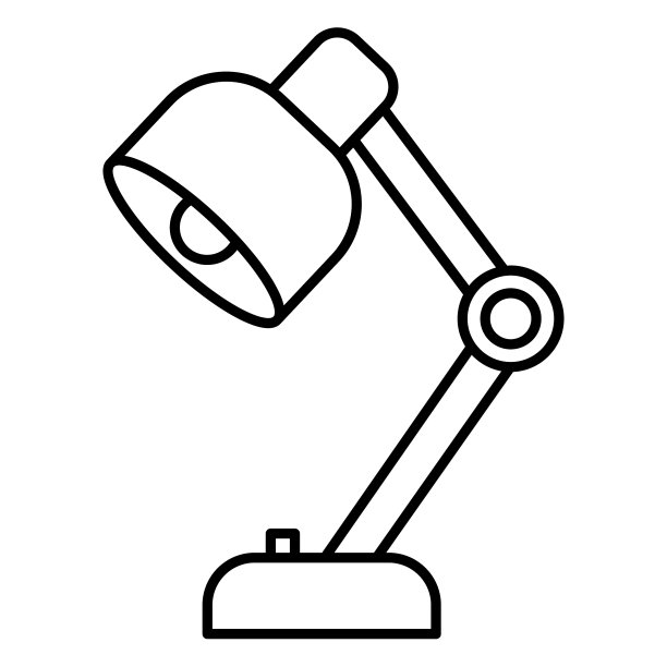 灯图标，矢量插图，教育大纲图片下载