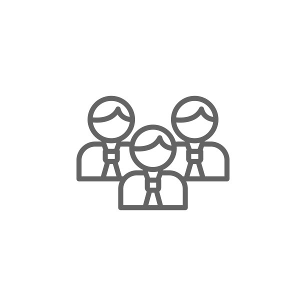 团队成员轮廓图标。元素商业插图线图标。符号和符号可以用于网页，标志，手机应用程序，UI，用户体验图片下载