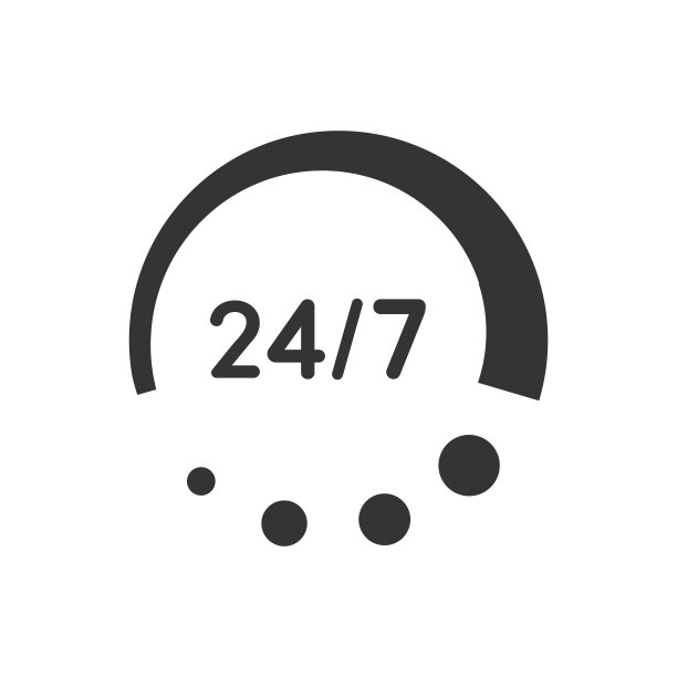 24小时服务图标图片下载