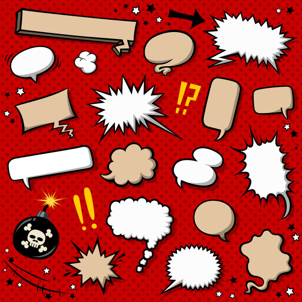 漫画的气球图片下载