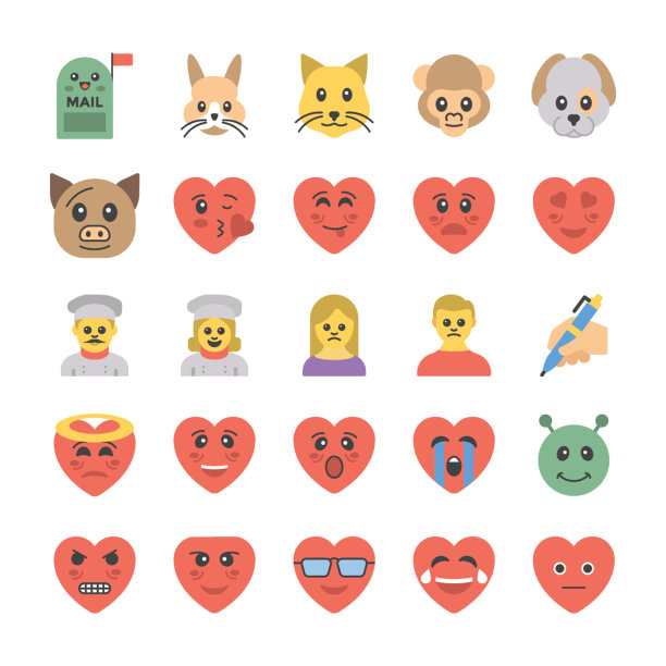 表情符号图标集合图片下载