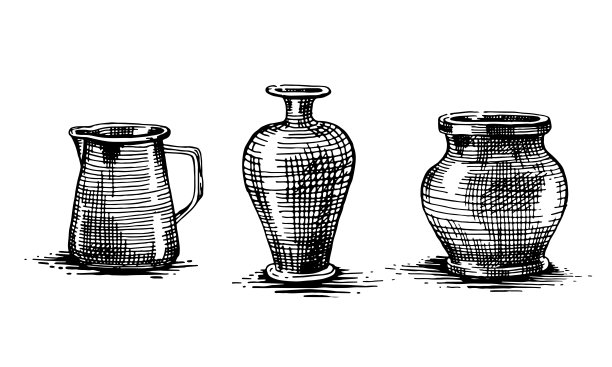 盘子，厨房用具，水壶，锅图片下载