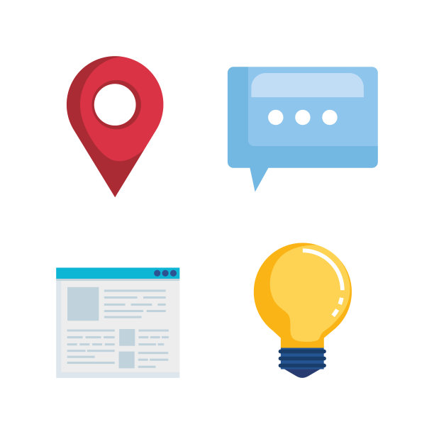 设置位置标志与聊天气泡和文件信息图片下载