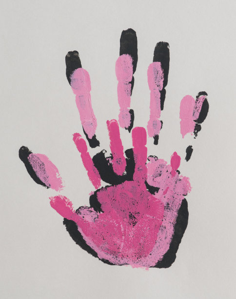 手印在纸上图片下载