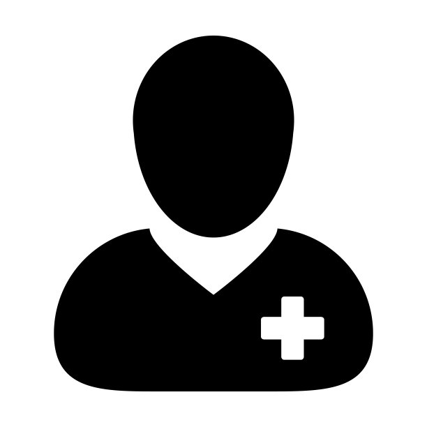 男性医疗健康扁平图标矢量图图片下载