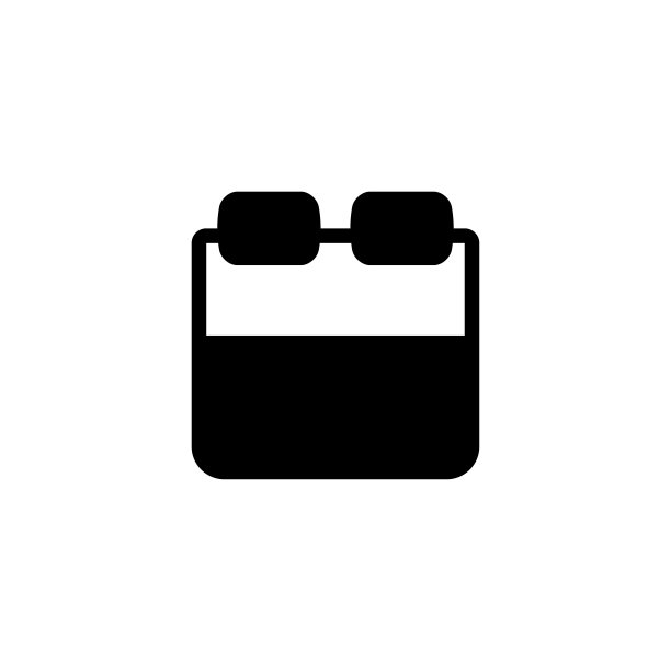 床枕头睡眠图标矢量插图图片下载