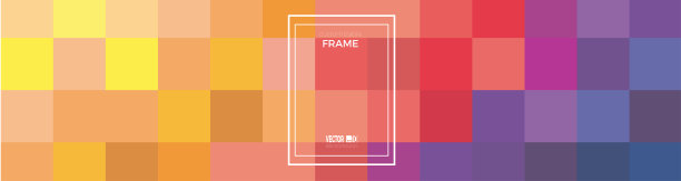 现代抽象几何背景在极简风格与像素。矢量平面覆盖与元素的设计。可定制的框架图片下载