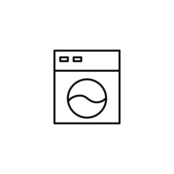 洗衣机图标矢量图图片下载