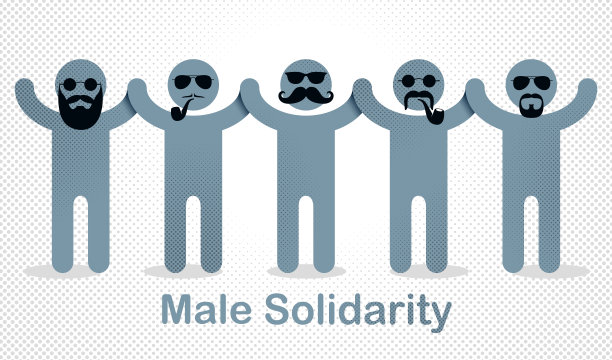 国际男人节俱乐部概念矢量插画图标或贺卡图片下载