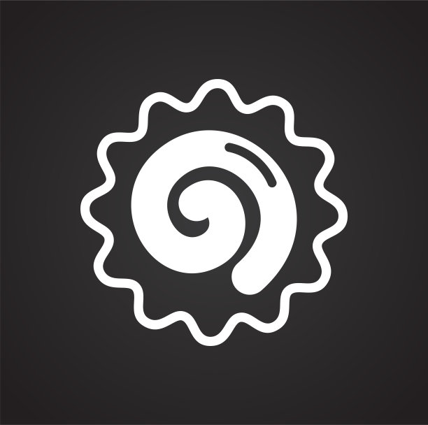 Cookie图标在图形和网页设计的背景。简单的矢量信号。网站按钮或手机应用的互联网概念符号。图片下载